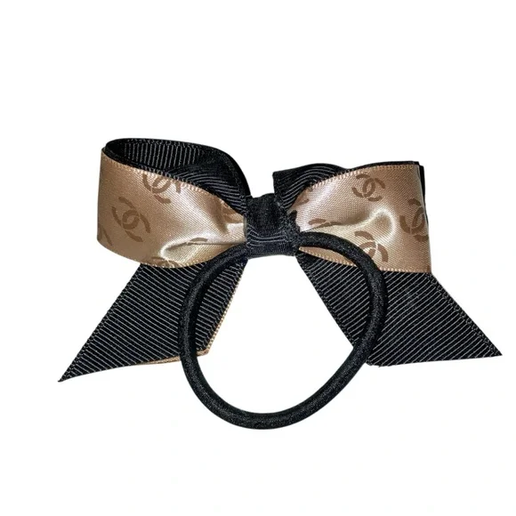 Upcycled Chanel Hair Ponytail Holder👱♀️ 🎀 - Picture 2 of 2